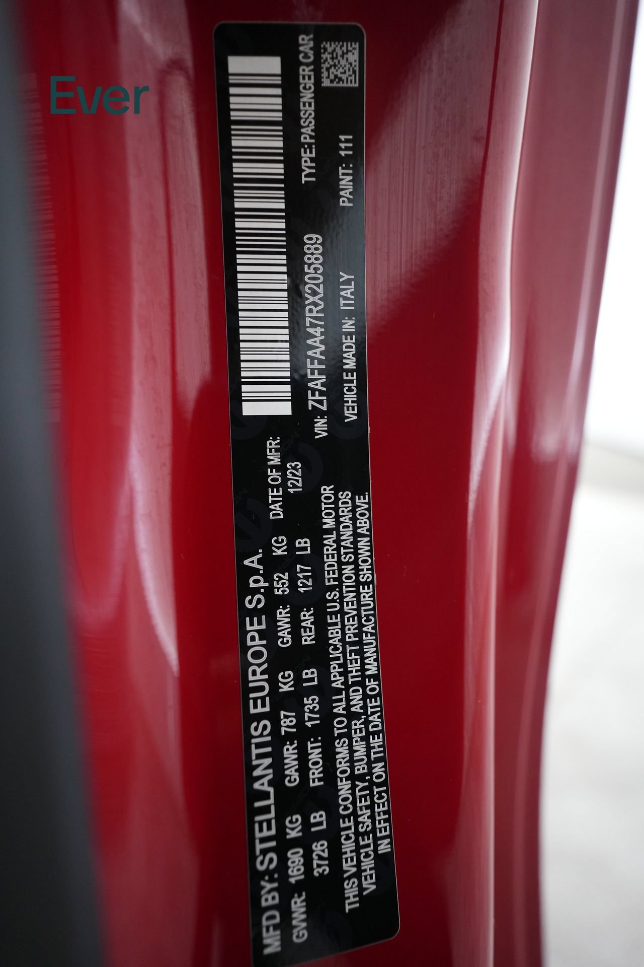 Used 2024 FIAT 500 e (RED) FWD image 25