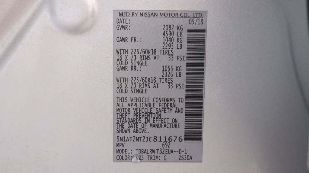 Certified 2018 Nissan Rogue SL FWD image 25