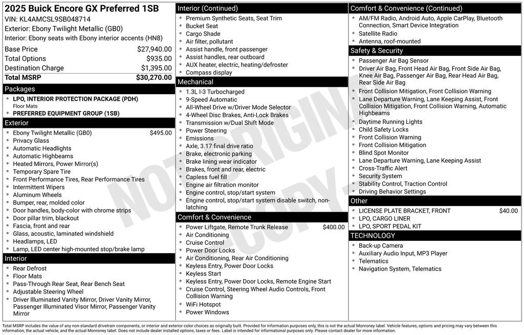 New 2025 Buick Encore GX Preferred AWD/4WD image 25