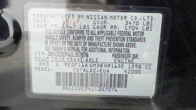 Used 2018 Nissan Versa Note SV FWD image 34
