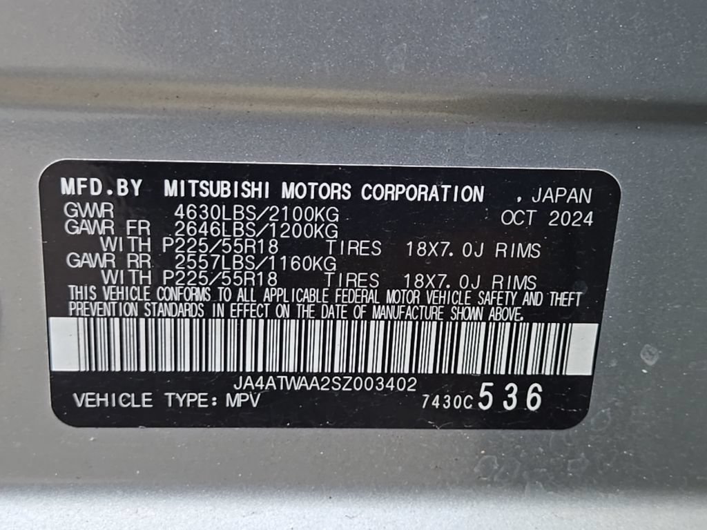 Used 2025 Mitsubishi Eclipse Cross SE AWD/4WD image 3