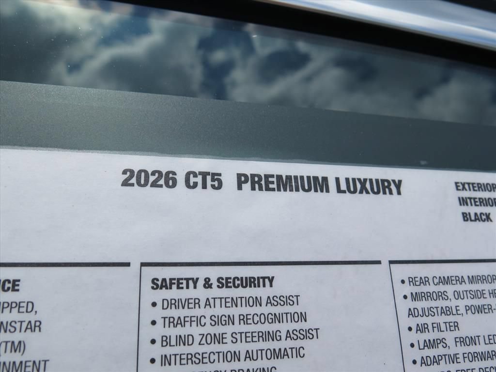 New 2026 Cadillac CT5 Premium Luxury w/ Technology Package RWD image 9