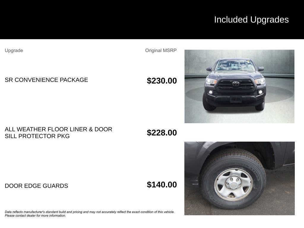 Used 2018 Toyota Tacoma SR w/ SR Convenience Package AWD/4WD image 3