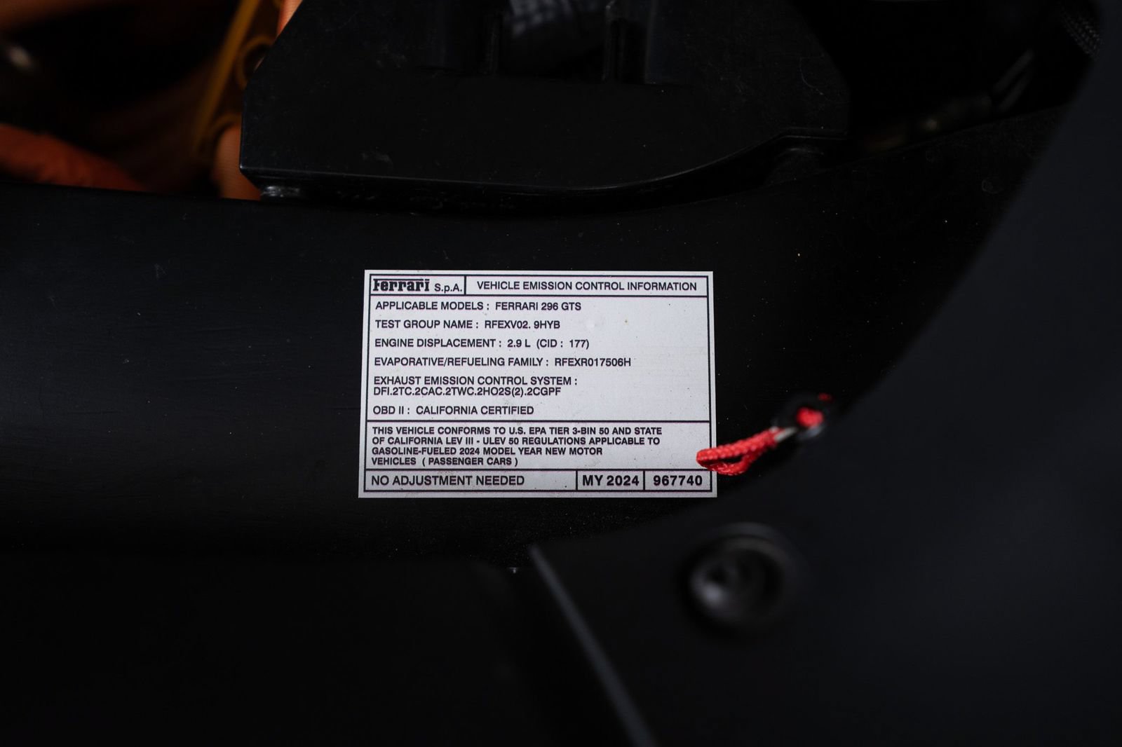 Certified 2024 Ferrari 296 GTS RWD image 23