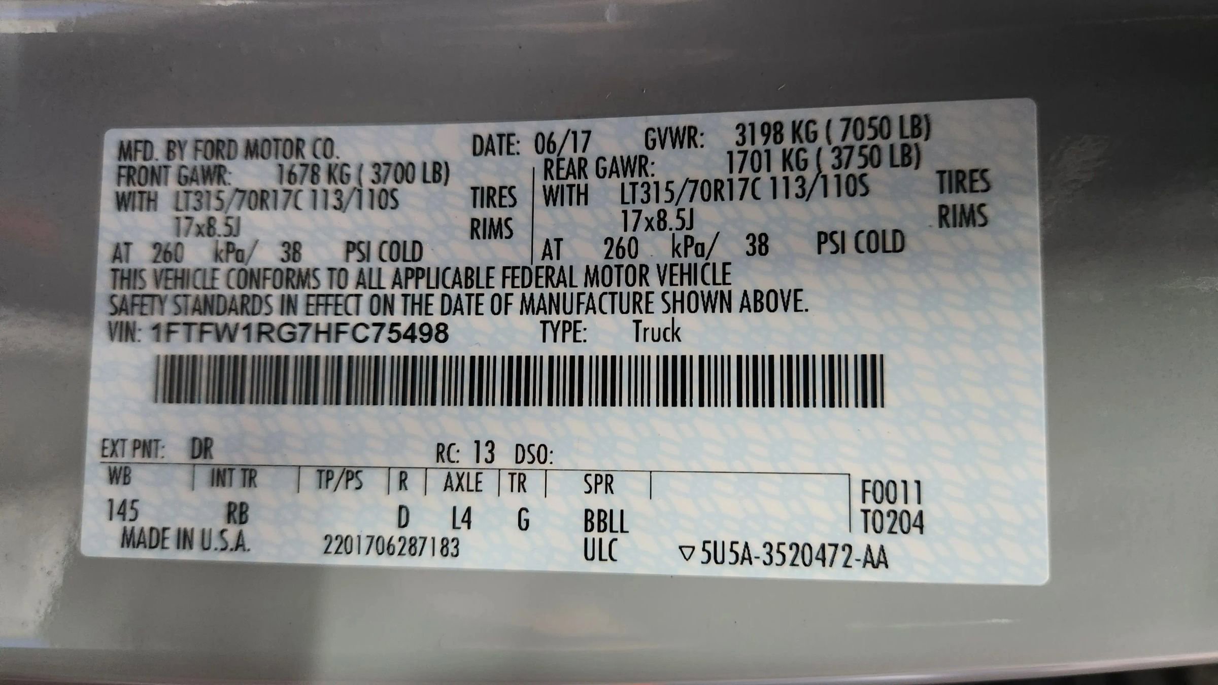 Used 2017 Ford F150 Raptor w/ Equipment Group 802A Luxury image 73