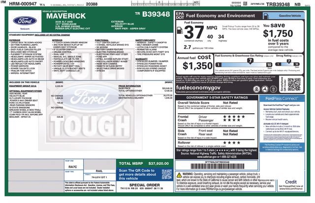 New 2026 Ford Maverick XLT AWD/4WD image 25