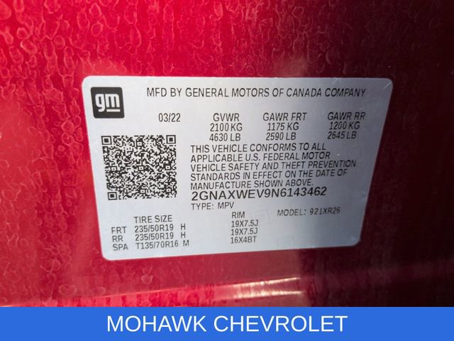 Used 2022 Chevrolet Equinox RS AWD/4WD image 34
