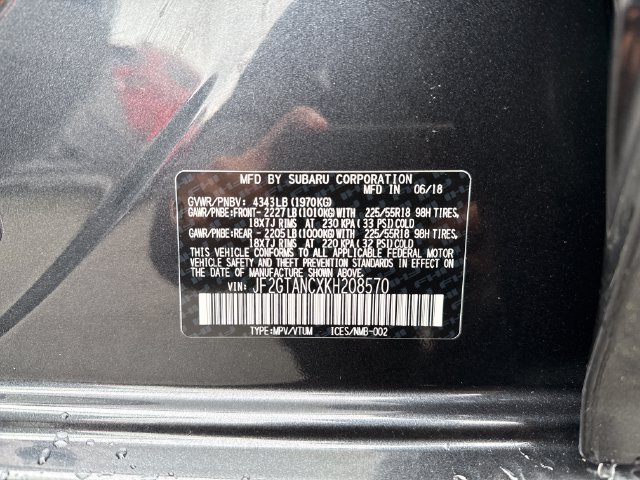 Used 2019 Subaru Crosstrek 2.0i Limited w/ 18" Wheel Sport Package AWD/4WD image 16