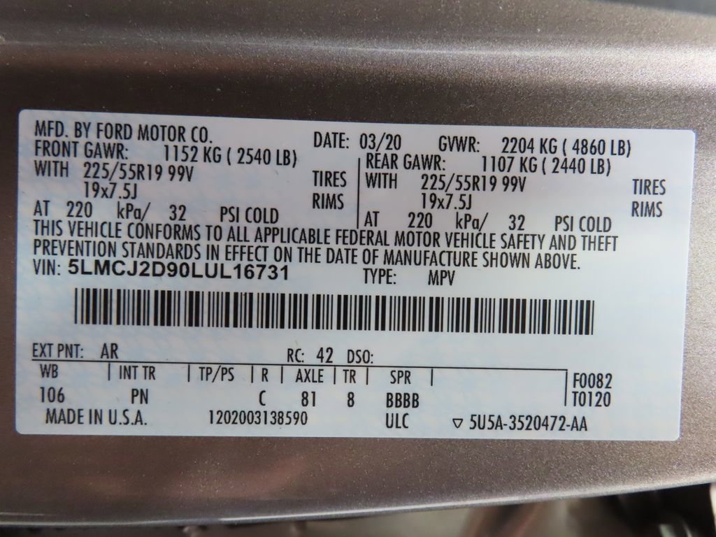 Used 2020 Lincoln Corsair Reserve AWD/4WD image 72