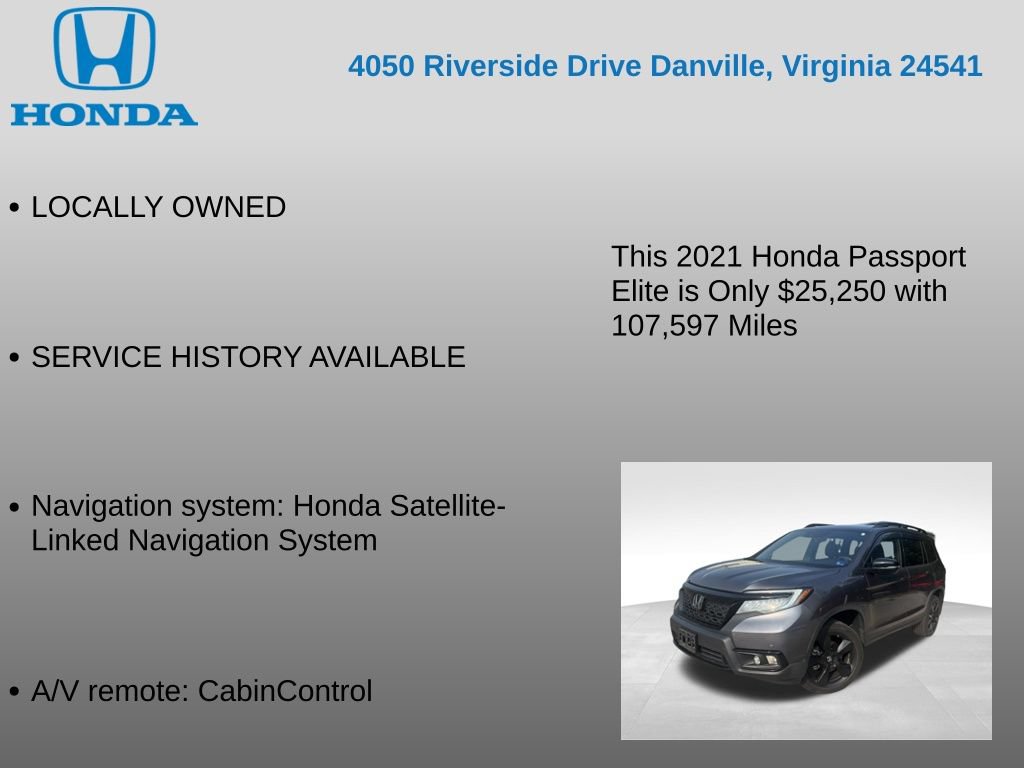 Used 2021 Honda Passport Elite image 7