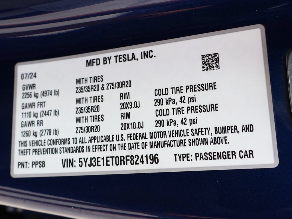 Used 2024 Tesla Model 3 Performance AWD/4WD image 56
