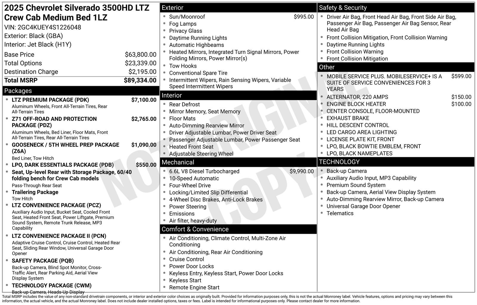 New 2025 Chevrolet Silverado 3500 LTZ w/ LTZ Premium Package image 4