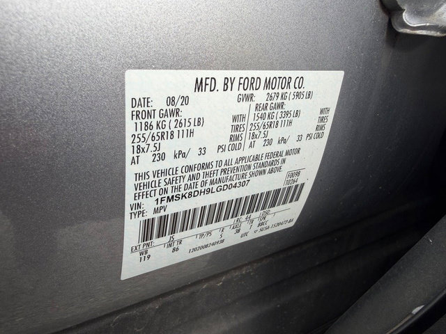 Used 2020 Ford Explorer XLT w/ Comfort Package AWD/4WD image 14
