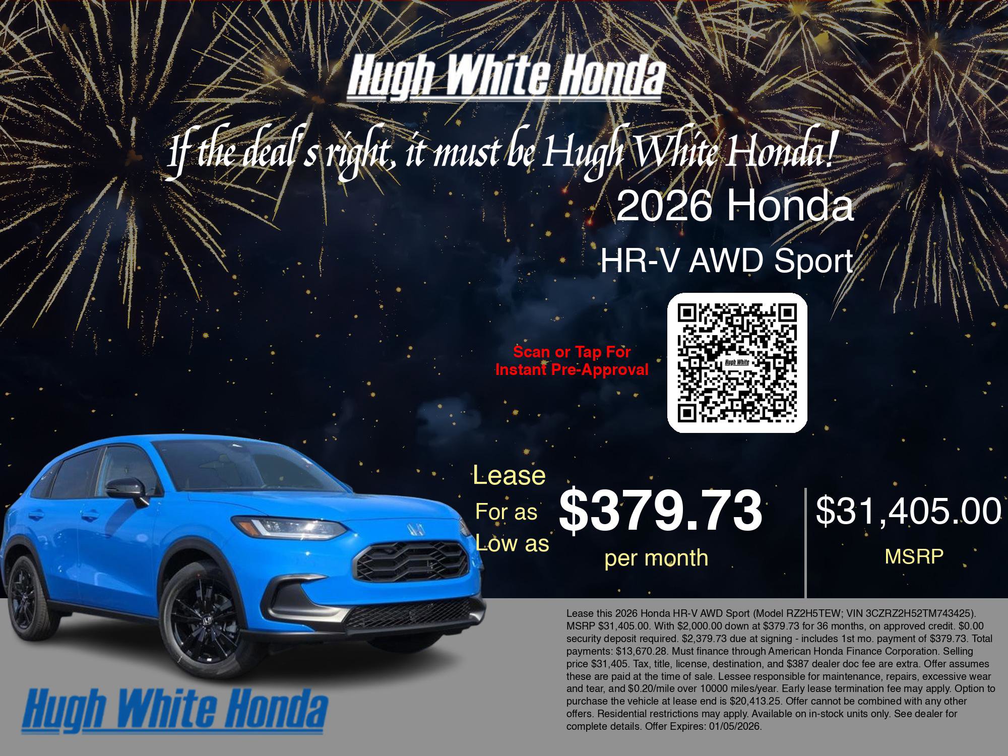 New 2026 Honda HR-V Sport image 3