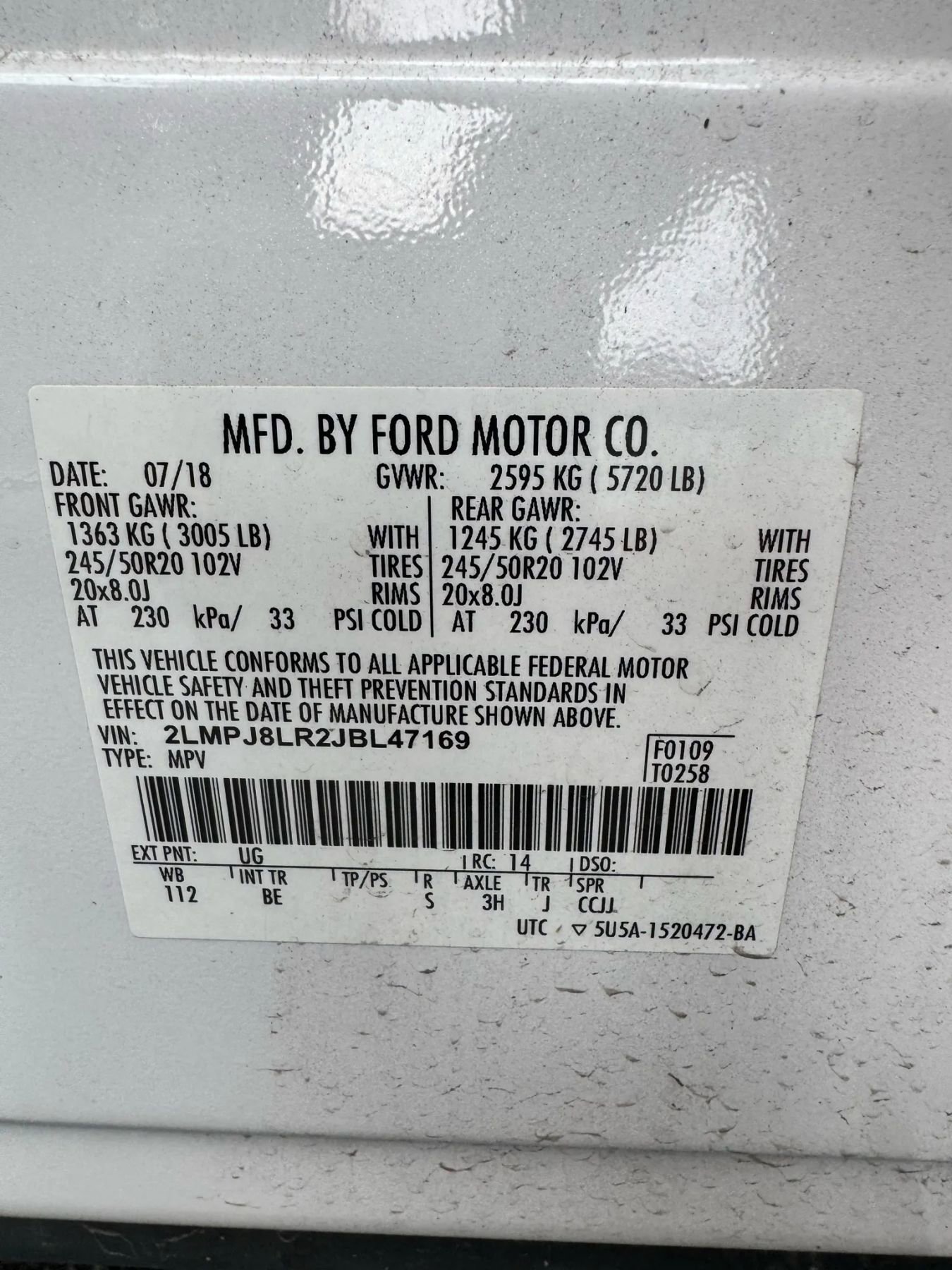 Used 2018 Lincoln MKX Reserve w/ Lincoln MKX Climate Package image 36