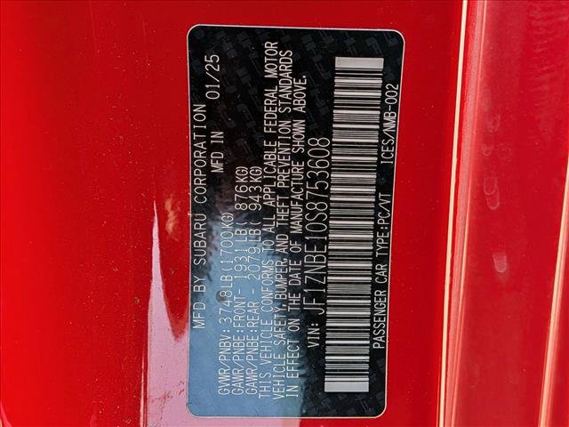 Used 2025 Toyota GR86 Premium w/ ALL Weather Mat Package (TMS) RWD image 21