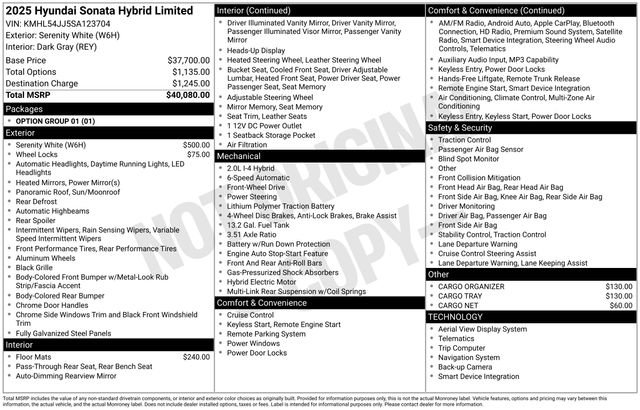 Used 2025 Hyundai Sonata Limited image 57