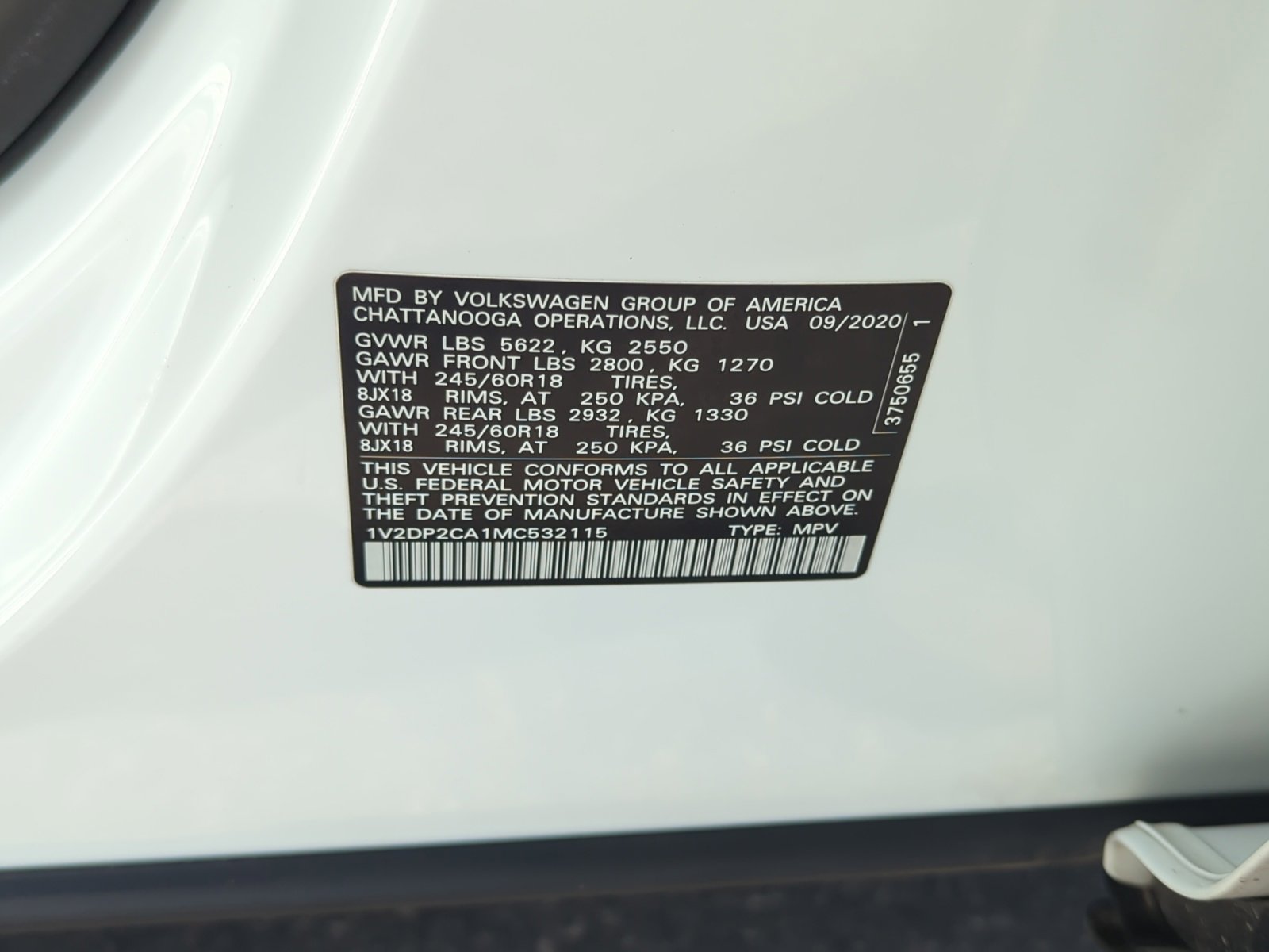 Used 2021 Volkswagen Atlas SE image 25