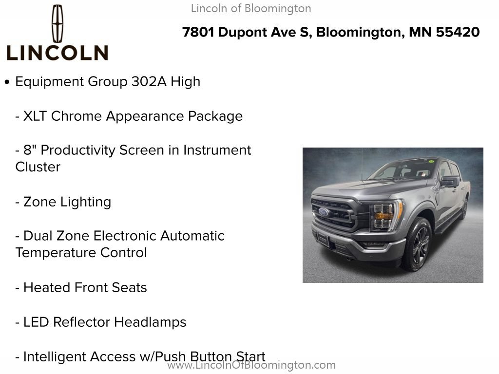 Used 2023 Ford F150 XLT w/ Equipment Group 302A High AWD/4WD image 8