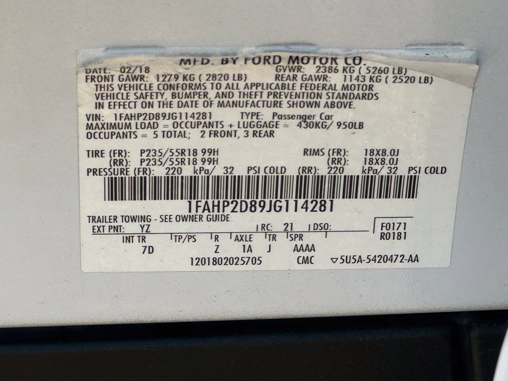 Used 2018 Ford Taurus SE FWD image 40