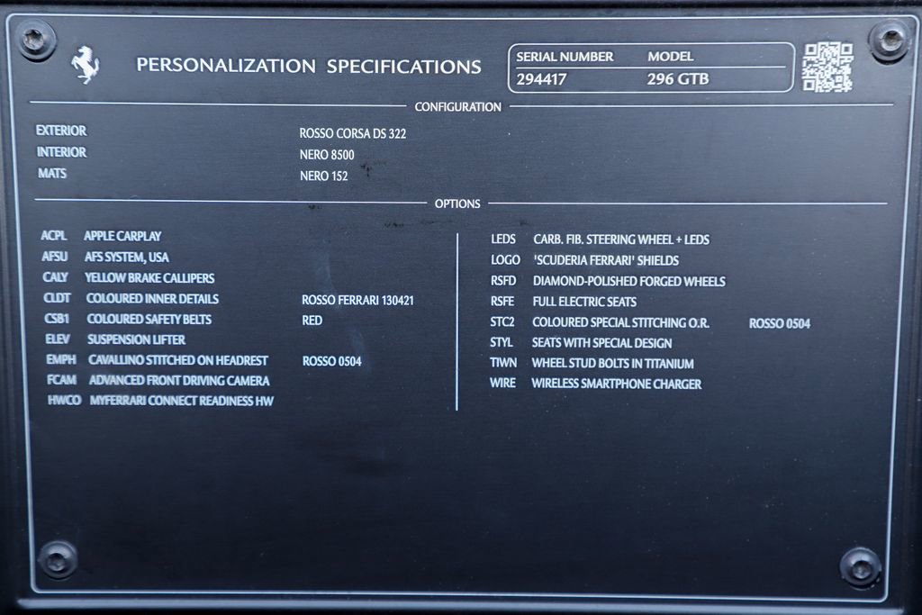 Certified 2023 Ferrari 296 GTB image 10