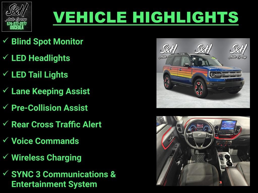 Used 2024 Ford Bronco Sport Free Wheeling w/ Convenience Package AWD/4WD image 3