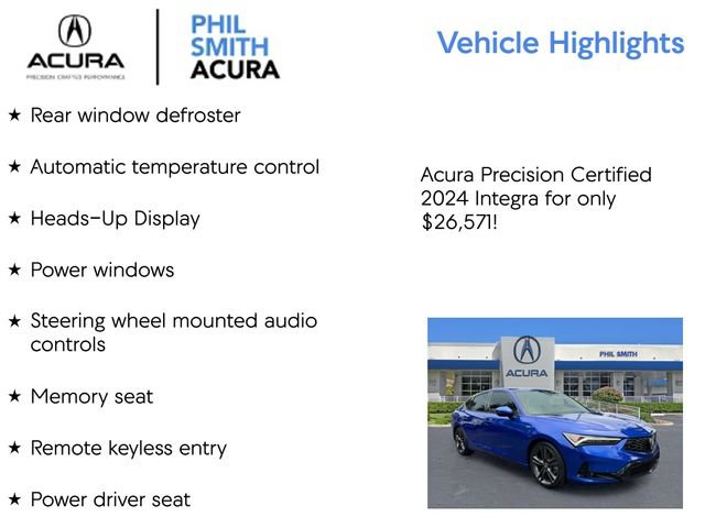 Certified 2024 Acura Integra A-Spec FWD image 9
