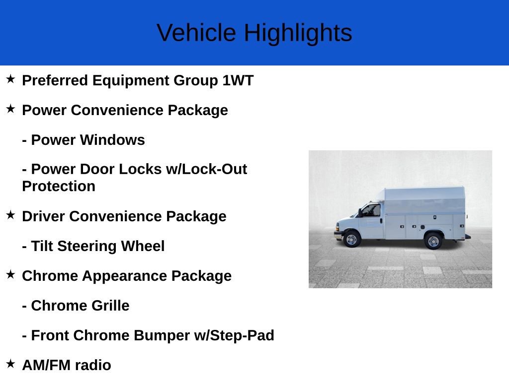 New 2025 Chevrolet Express 3500 w/ Power Convenience Package image 2