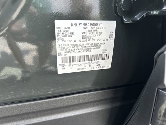 Used 2022 Ford Explorer ST-Line w/ Class IV Trailer Tow Package RWD image 33