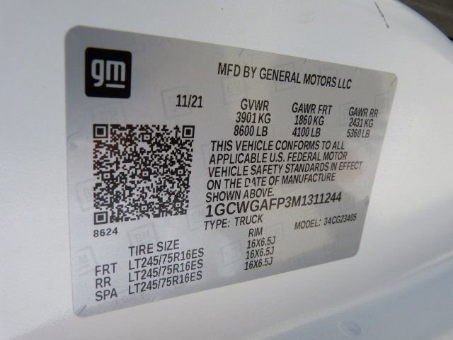 Used 2021 Chevrolet Express 2500 w/ Driver Convenience Package image 39