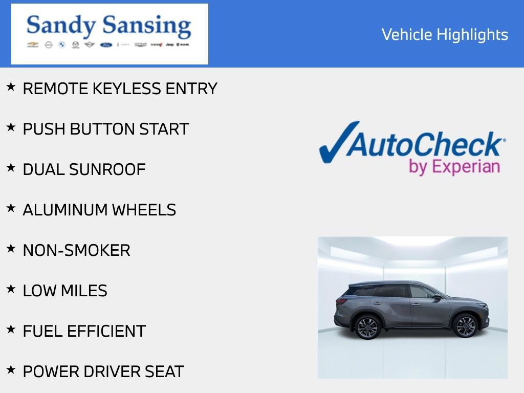 Used 2023 INFINITI QX60 Luxe w/ Cargo Package FWD image 7