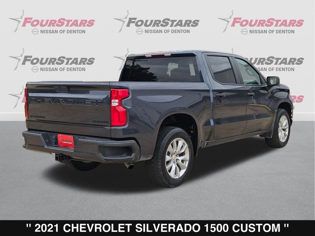 Used 2021 Chevrolet Silverado 1500 Custom w/ LPO, Dark Essentials Package RWD image 4