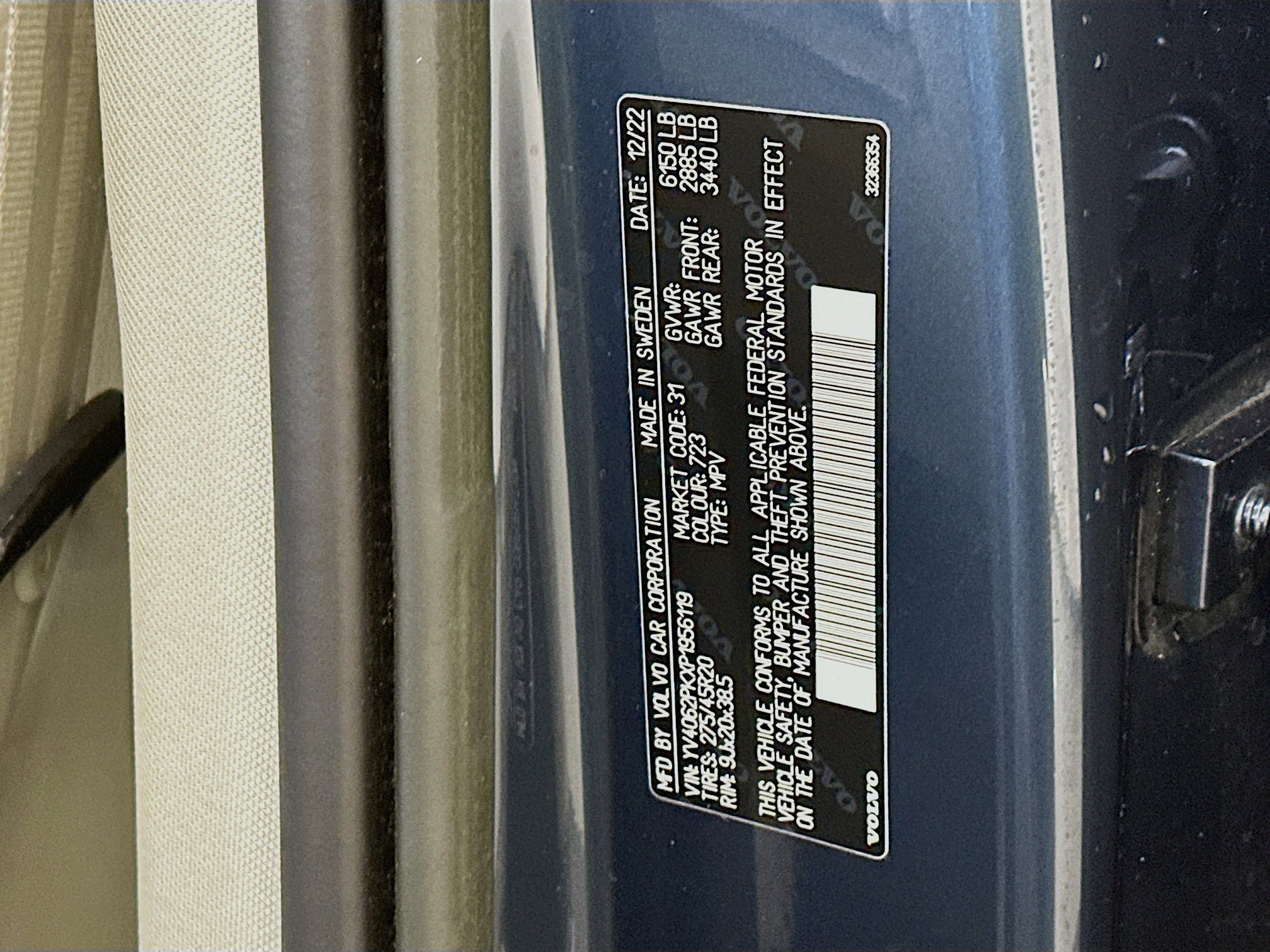 Used 2023 Volvo XC90 B6 Core w/ Protection Package Premier image 12