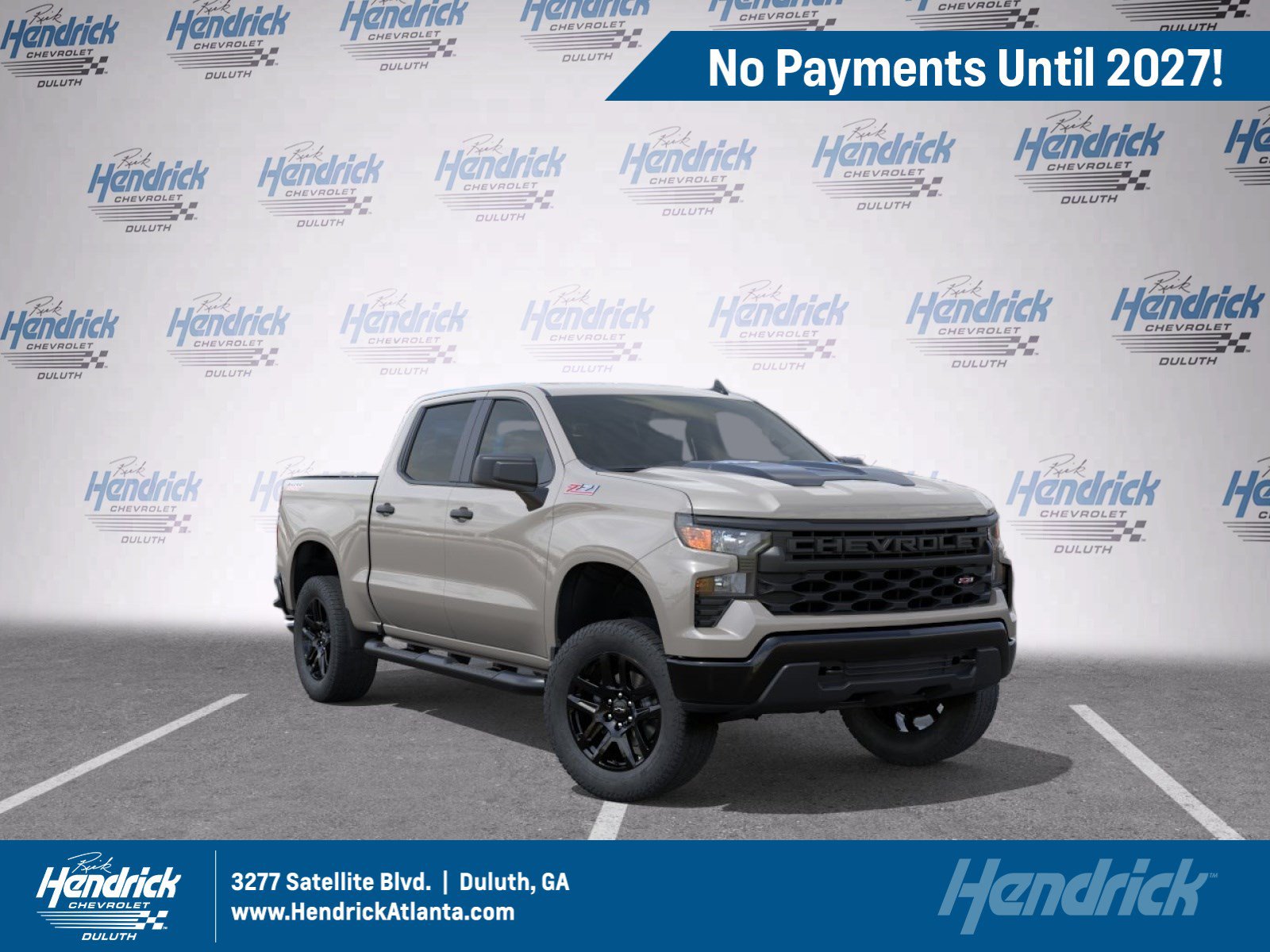 Used 2026 Chevrolet Silverado 1500 Custom Trail Boss w/ Turbomax Blackout Package AWD/4WD image 1