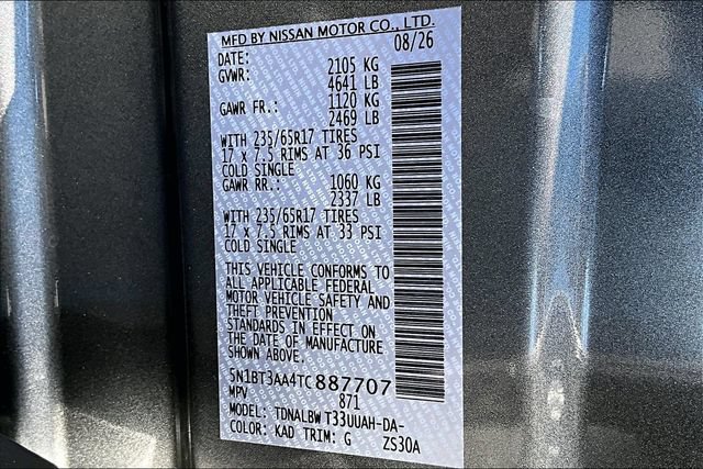 New 2026 Nissan Rogue S FWD image 8
