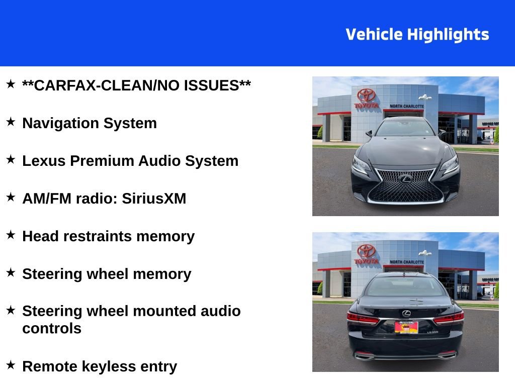 Used 2020 Lexus LS 500 w/ Accessory Package (Z2) image 4
