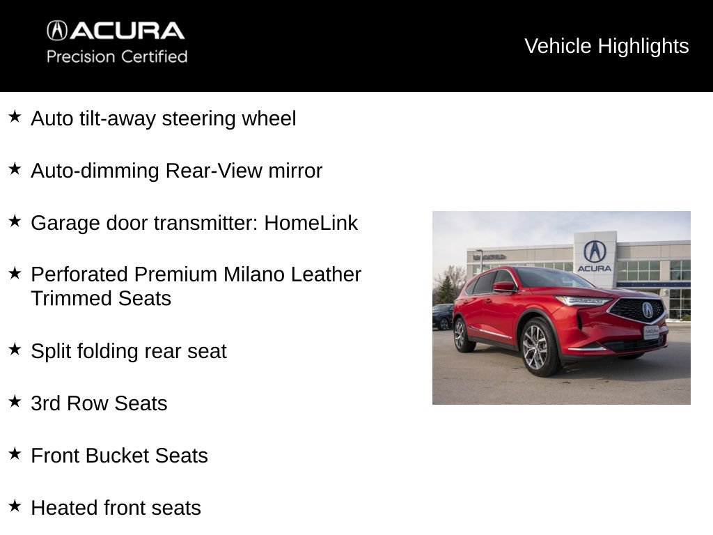 Certified 2023 Acura MDX SH-AWD w/ Technology Package image 21