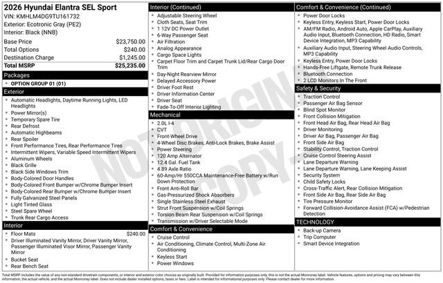New 2026 Hyundai Elantra Sport image 4