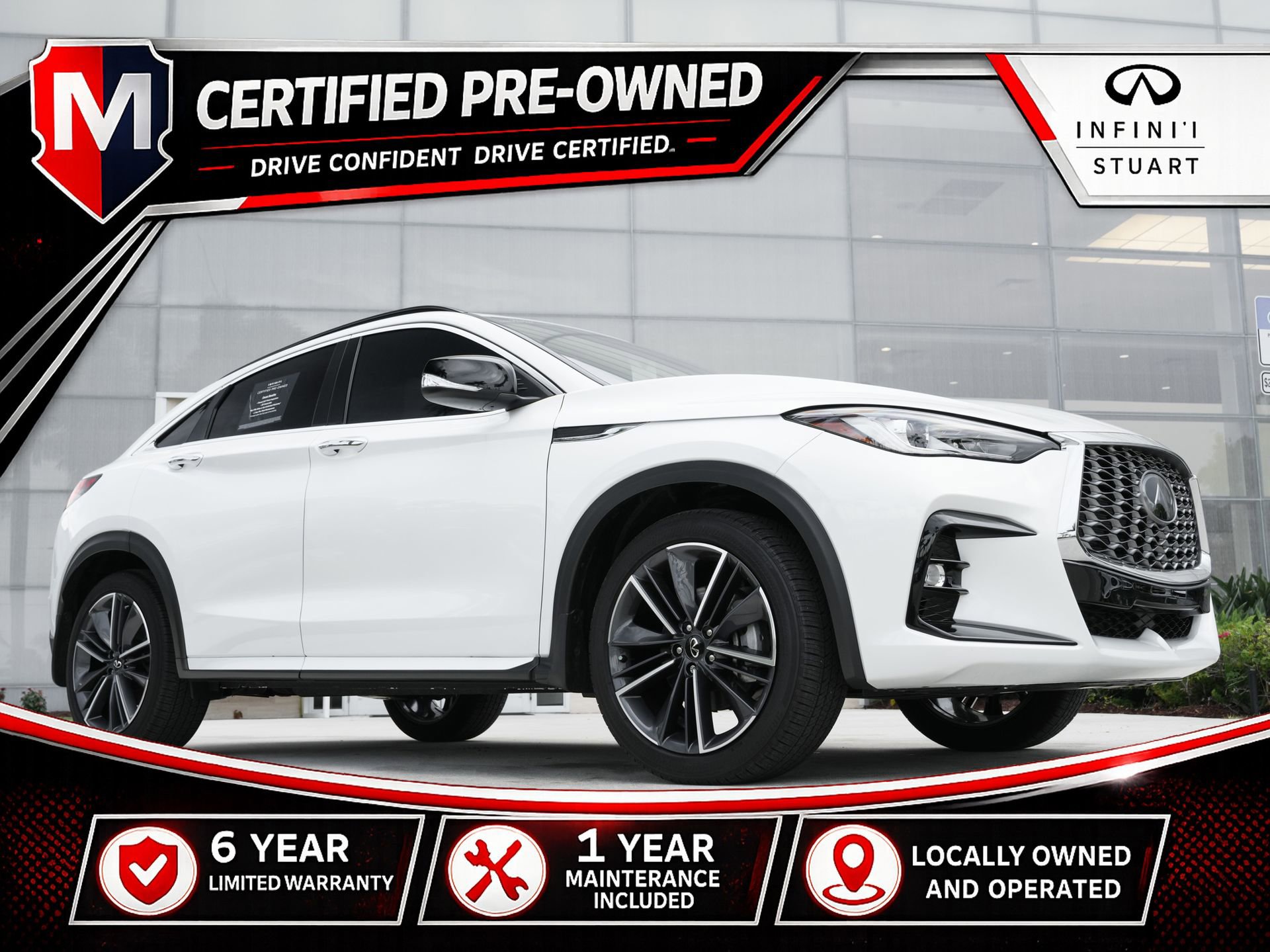 Certified 2025 INFINITI QX55 Luxe w/ Cargo Package