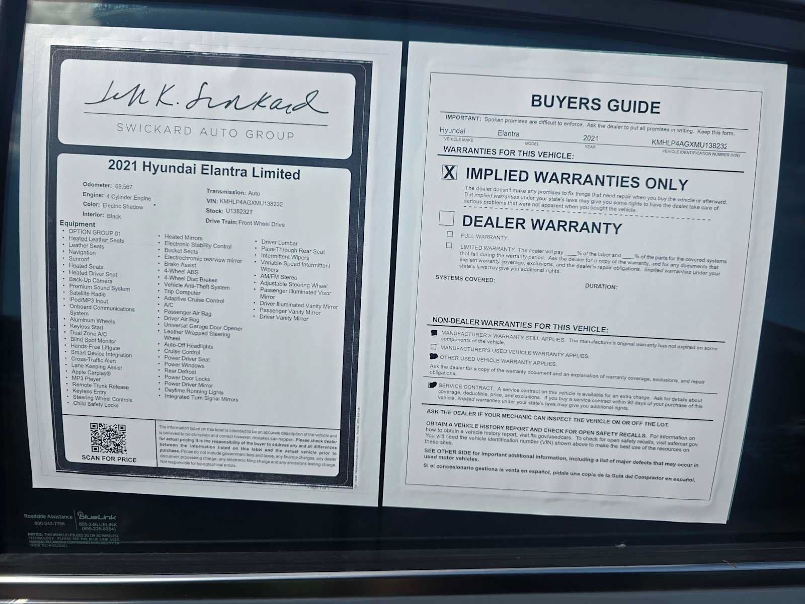 Used 2021 Hyundai Elantra Limited FWD image 15