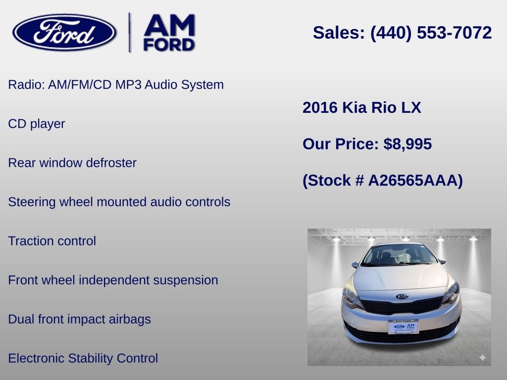 Used 2016 Kia Rio LX FWD image 6