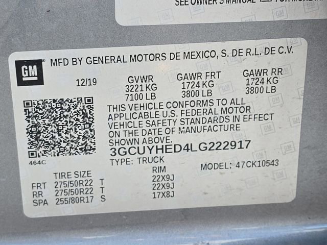 Used 2020 Chevrolet Silverado 1500 High Country w/ Technology Package image 39