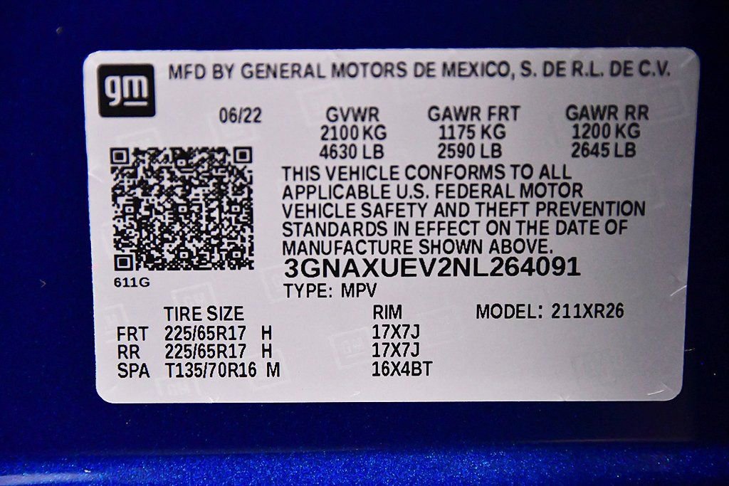 Used 2022 Chevrolet Equinox LT image 17