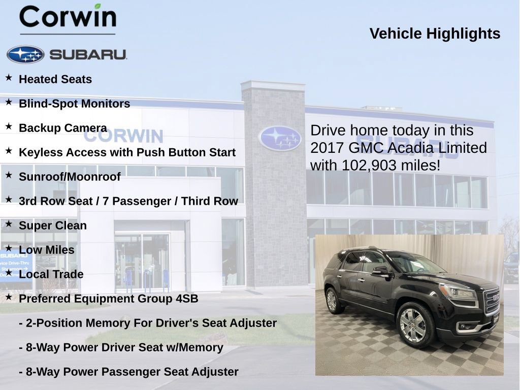 Used 2017 GMC Acadia Limited SLT AWD/4WD image 6