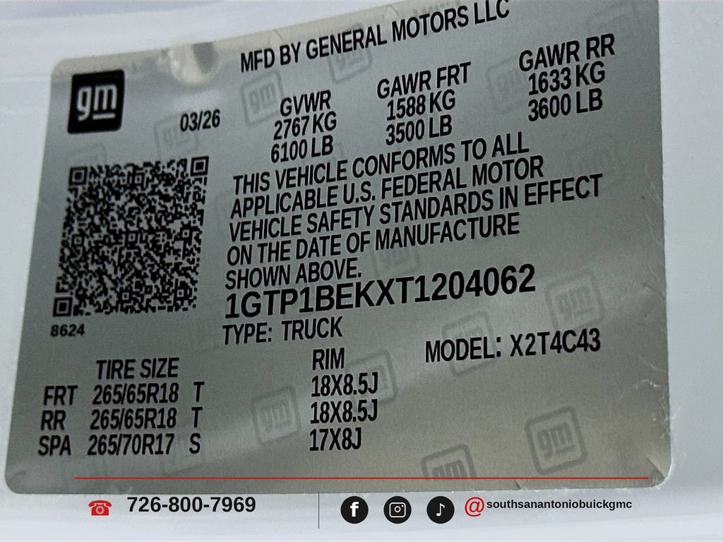 New 2026 GMC Canyon Elevation w/ Convenience Package RWD image 34