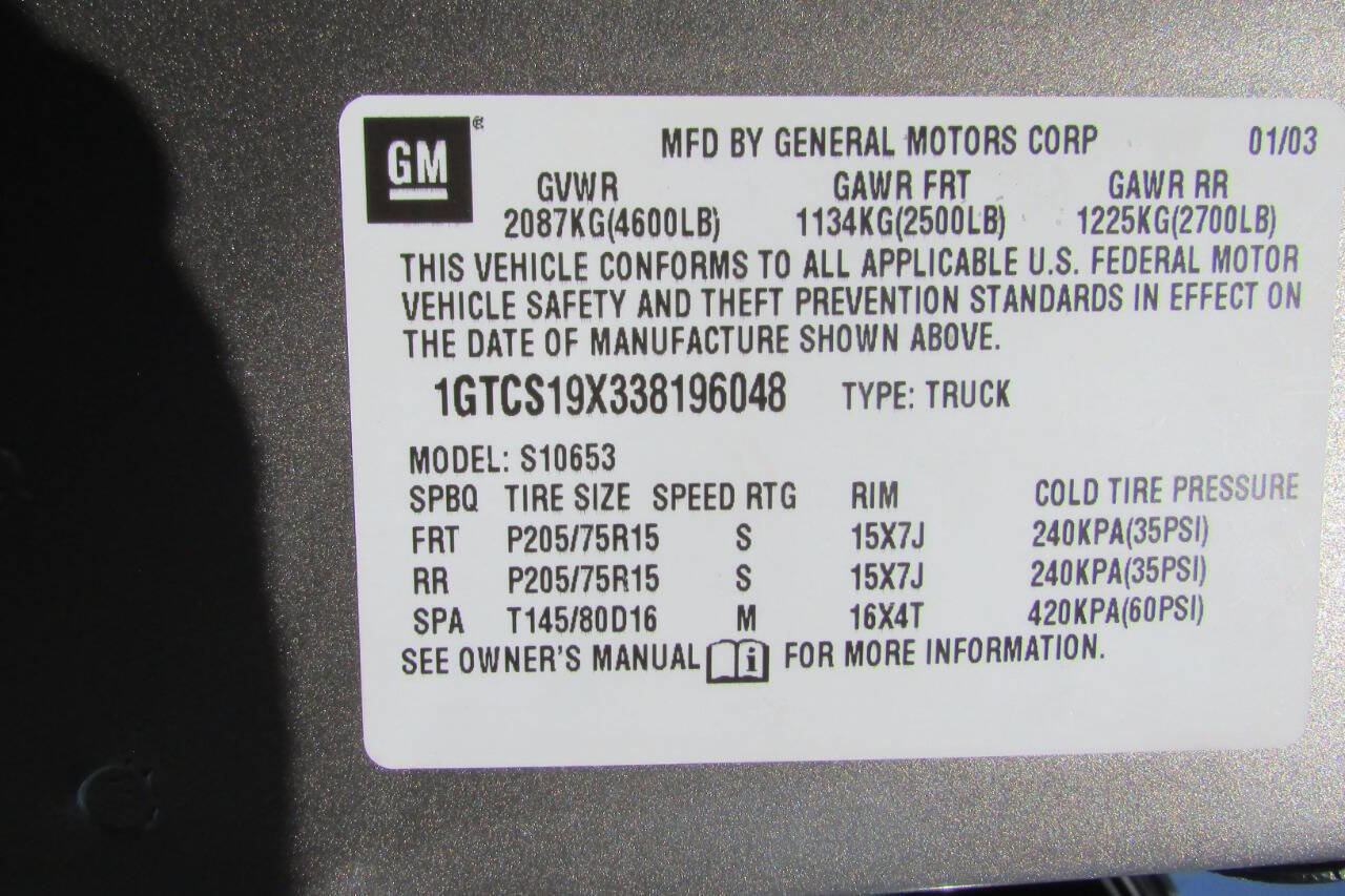 Used 2003 GMC Sonoma SLS image 32