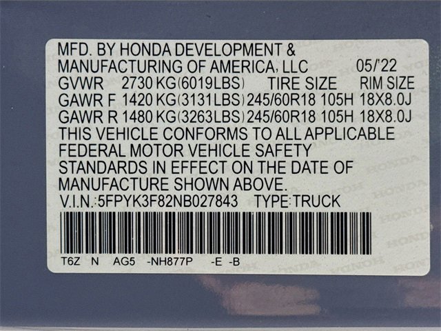 Used 2022 Honda Ridgeline Black Edition image 34