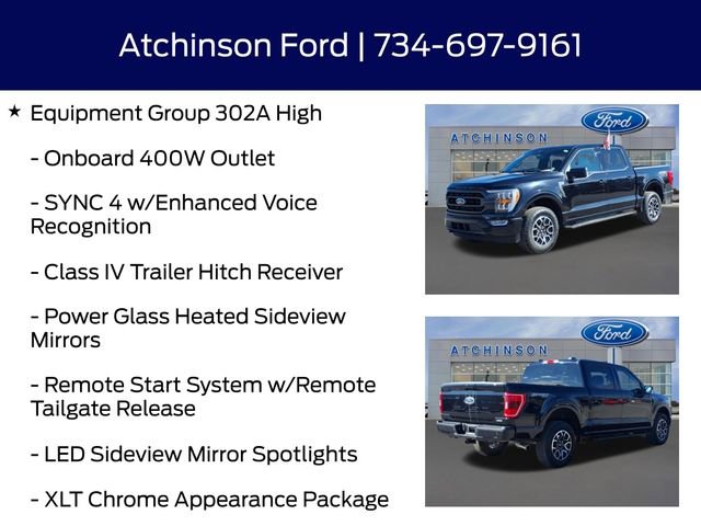 Certified 2023 Ford F150 XLT w/ Equipment Group 302A High image 13