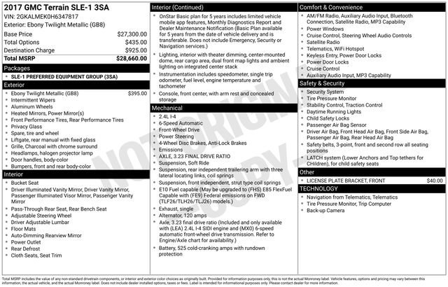 Used 2017 GMC Terrain SLE image 6