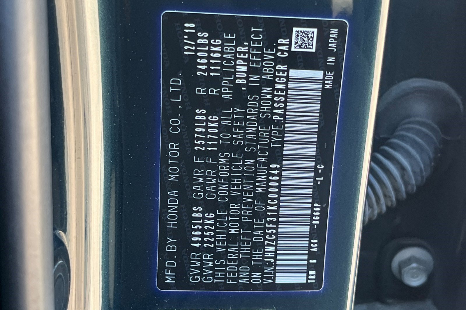 Used 2019 Honda Clarity Touring image 10